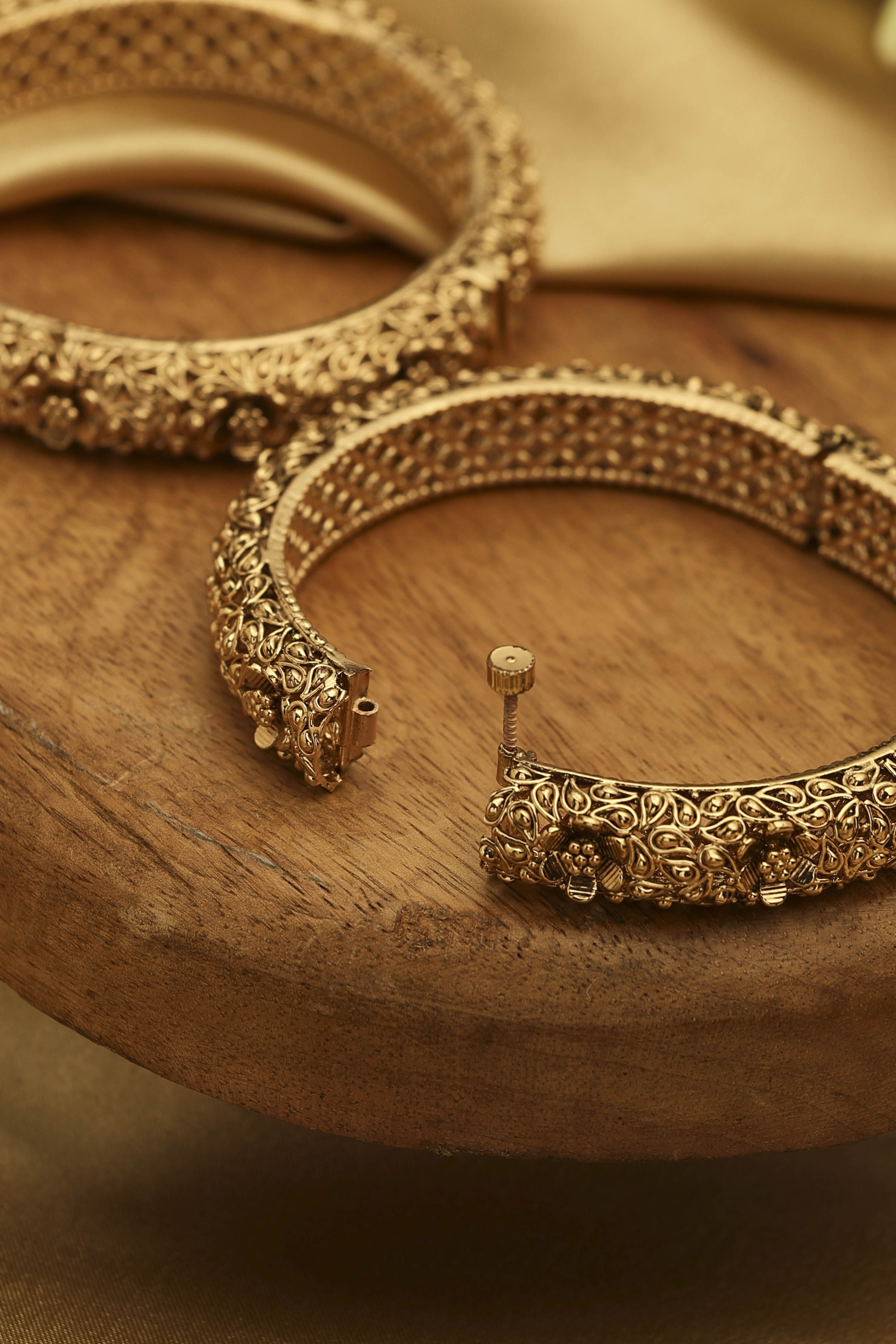 Gold Brass Bangles image number 2