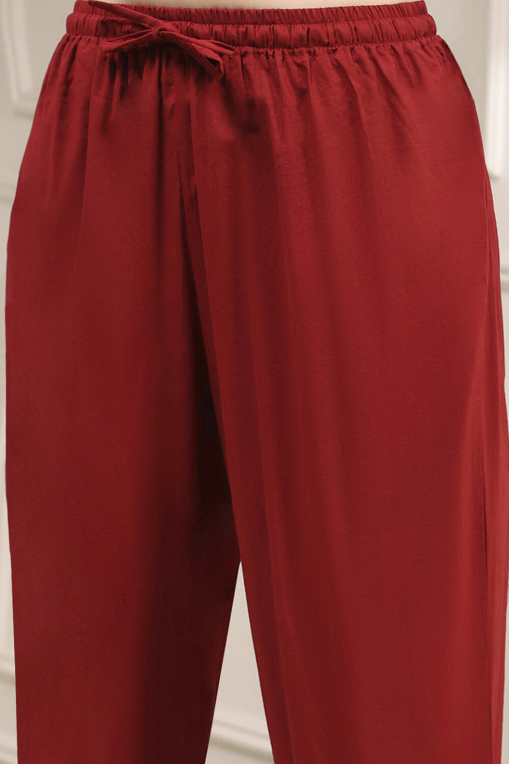 Blue Cotton Screen Print Unstitched Suit Set image number 3