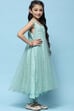 Ivory Cotton Blend Anarkali With Jacket Printed Suit Set image number 8