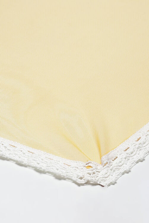 Yellow Cotton Straight Kurta Sharara Suit Set image number 3