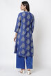 Royal Blue Art Silk Kurta Pants Set