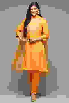 Mango Rayon Straight Kurta Pants Suit Set image number 7