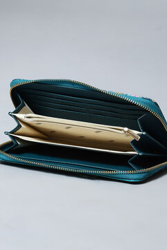 Teal Pu Leather Wallet image number 4