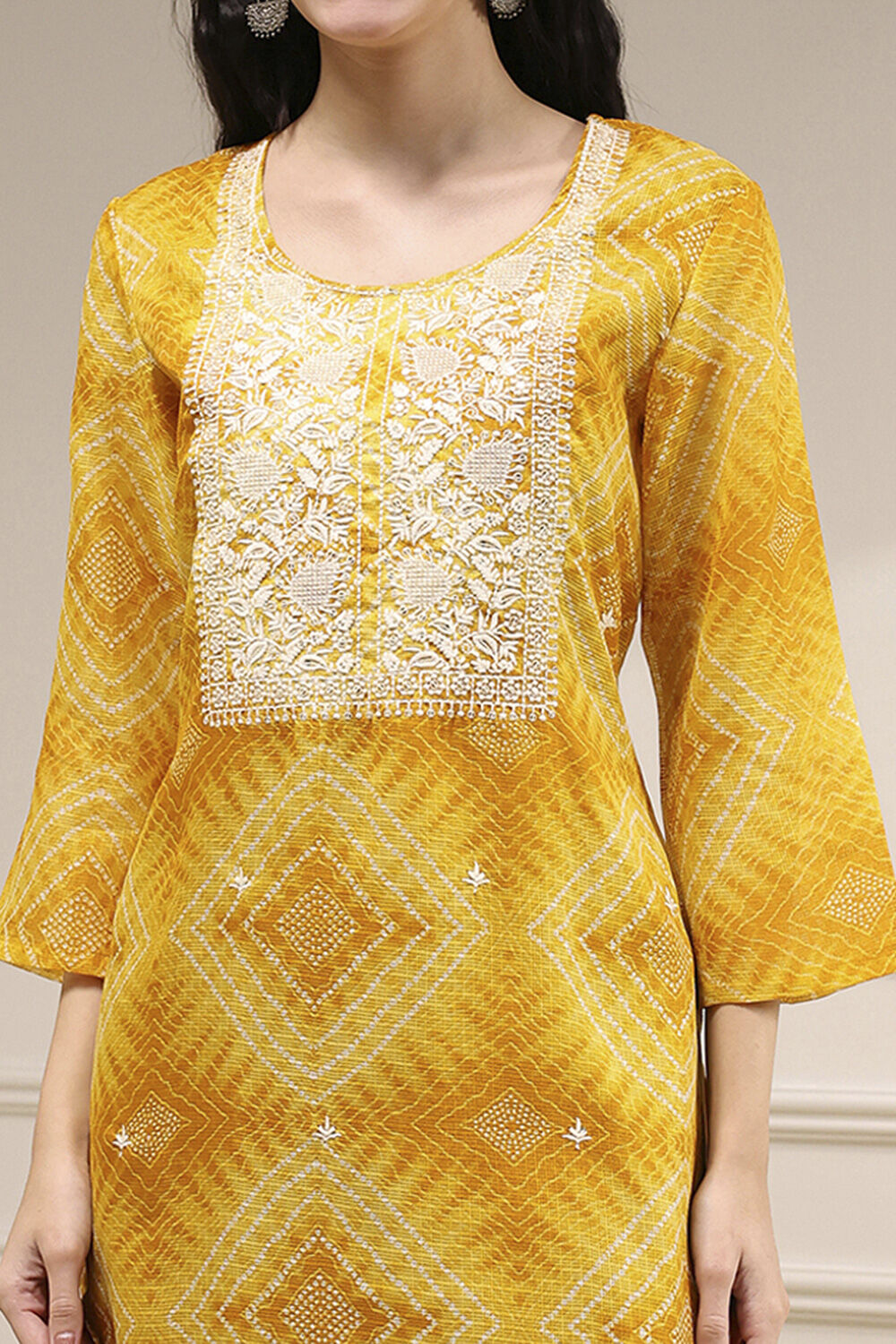 Pink Cotton Machine Embroidered Unstitched Suit Set image number 2