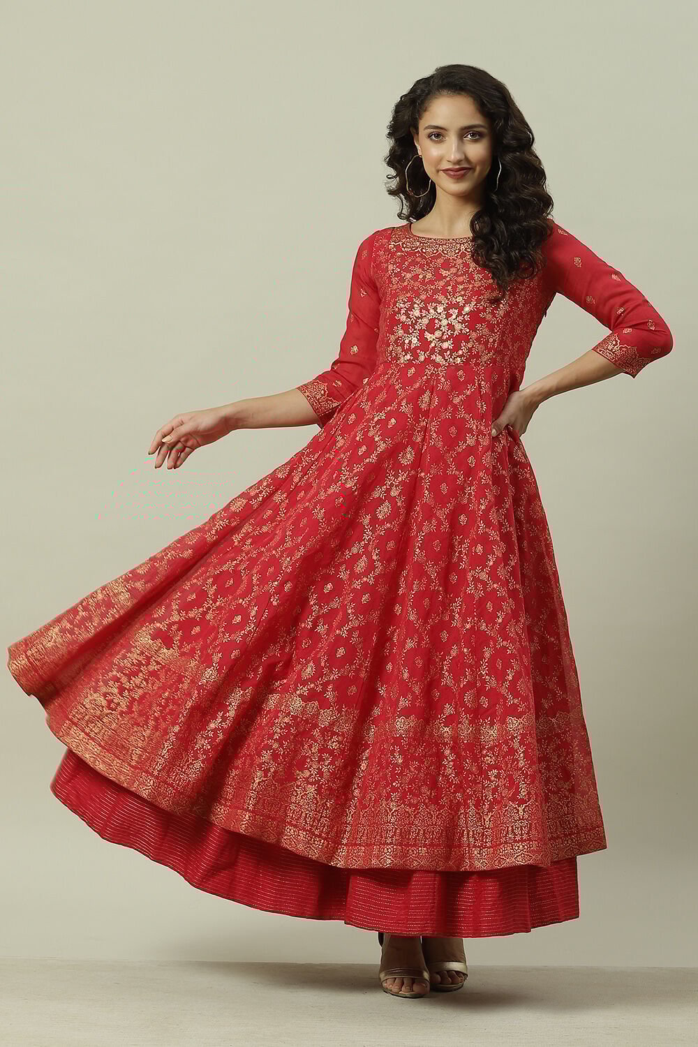 Biba long cheap anarkali dresses
