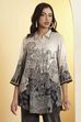 Blue Viscose Rayon Printed Straight Shirt Style Kurta image number 5