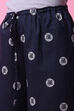 Magenta Cotton Straight Kurta Regular Pants Suit Set image number 2