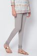 Camel Cotton Blend Solid Churidar image number 2