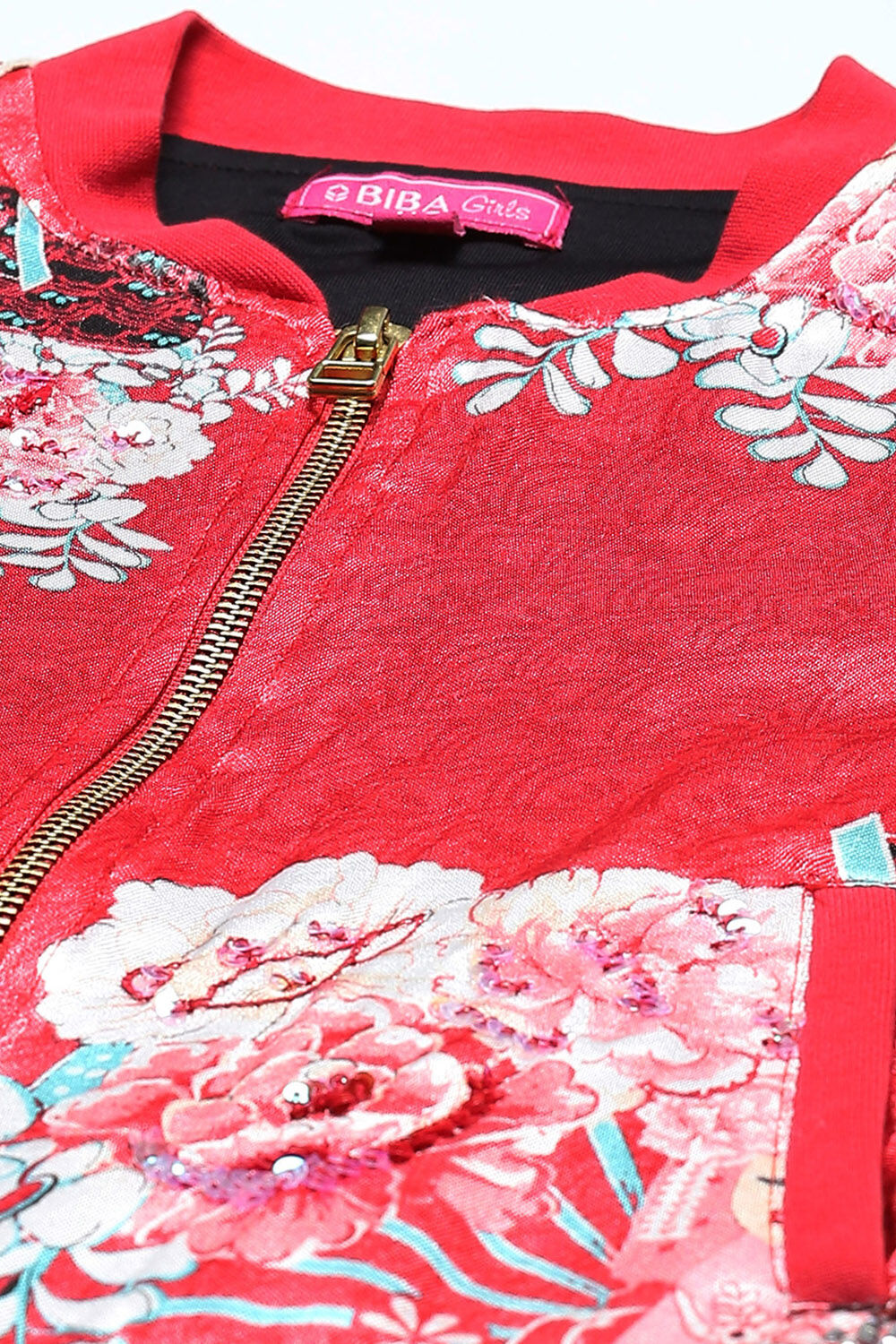 Red Viscose Blend Jacket image number 1