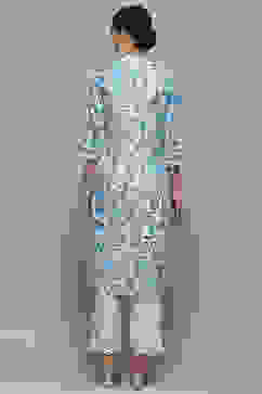 White Cotton Straight Kurta image number 3