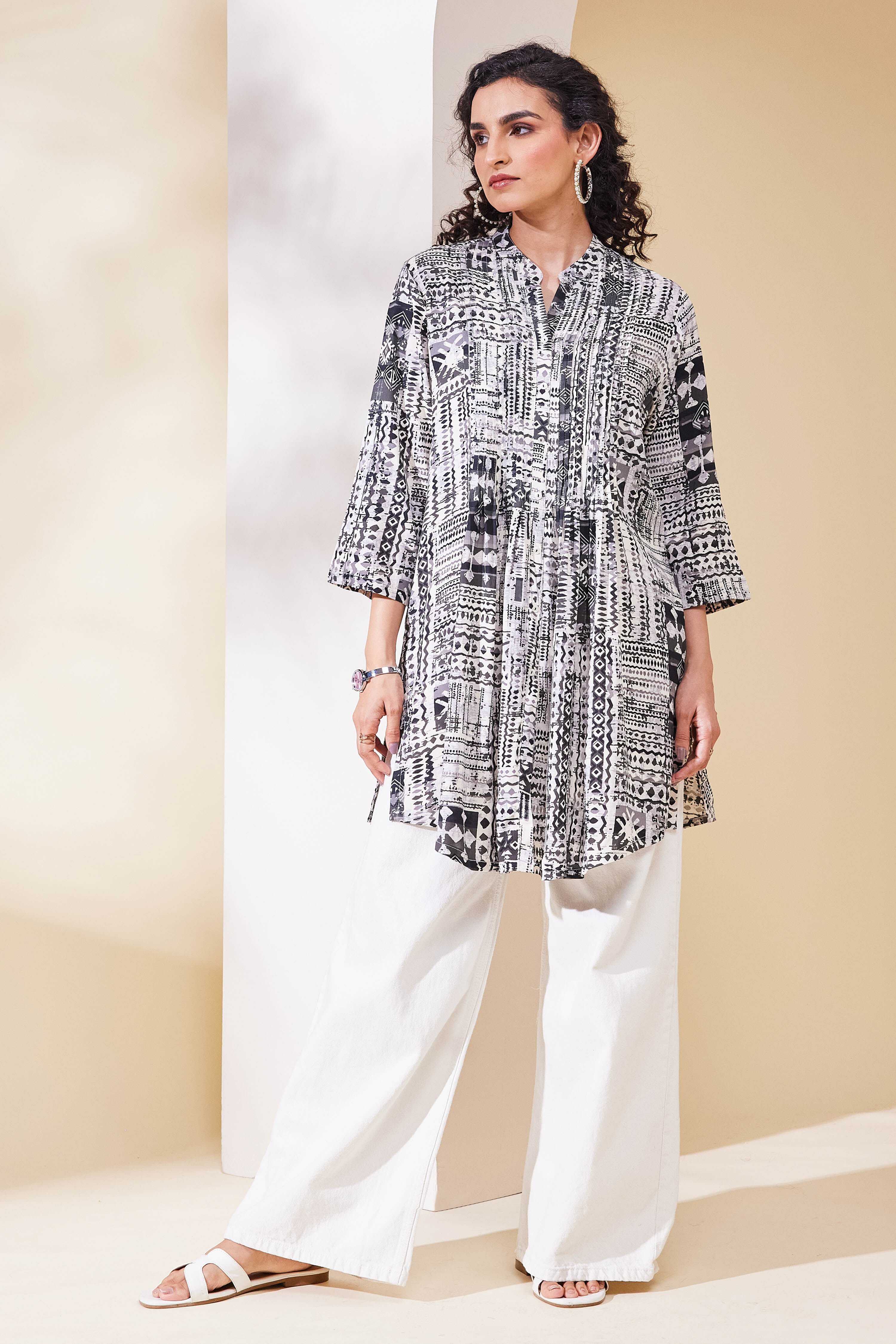 Black Viscose Rayon Straight Kurta image number 5
