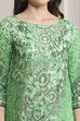 Green LIVA Straight Printed Kurta image number 1