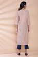 White Cotton Straight Printed Kurta image number 5