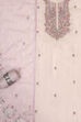 Grey Tissue Hand Embroidered Unstitched Suit Set image number 1