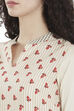 Cream Straight Rayon Printed Kurta image number 1