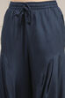 Teal Blue Printed Straight Suit Set image number 2