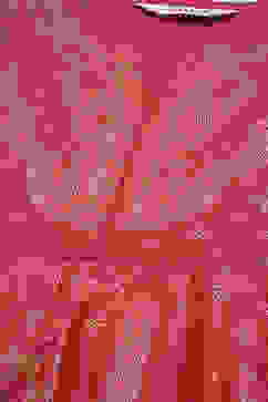 Red Cotton Straight Printed Dress image number 5