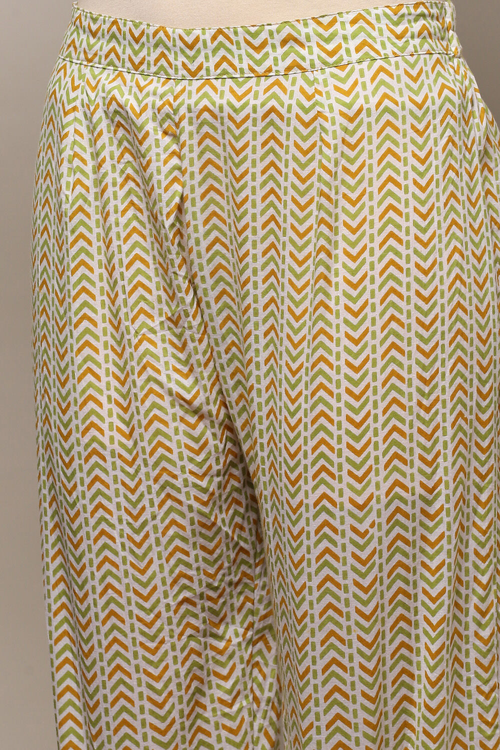 Blue Cotton Screen Printed Unstitched Suit Set image number 3