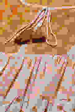 Orange Cotton Tiered Dress image number 1