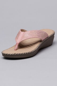 Pink Synthetic Suede Sandals image number 2