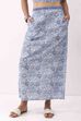 Blue Cotton Printed Regular Skirt image number 4