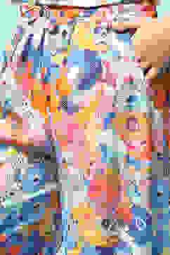 Blue Rayon Pants image number 1