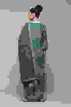 Dark Green Cotton Straight Kurta Palazzo Suit Set image number 4