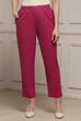 Blue Cotton Slim Pants image number 4