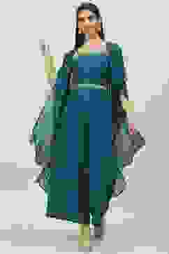 Teal LIVA Straight 2 Piece Set image number 0