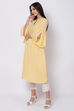 Yellow Viscose Cotton A-Line Kurta image number 2