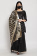 Green Poly Metallic Sharara Kurta Garara Suit Set image number 0