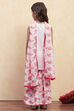 White Red Cotton Sharara Suit Set image number 4