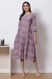 Lilac Dust Cotton A Line Dress