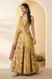 Mint Green Polyester Kalidar Lehenga Set image number 3