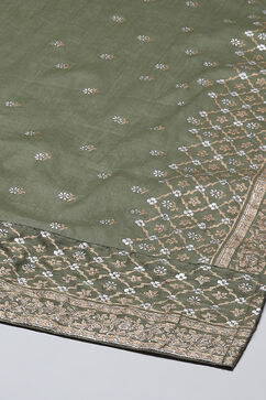 Sap Green Art Silk Straight Kurta Palazzo Suit Set image number 3