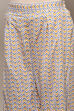 Blue Cotton Screen Printed Unstitched Suit Set image number 3