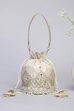 Ivory Polycotton Potli image number 5