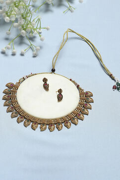 Red Green Alloy Necklace Set image number 0