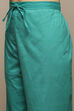 Brown Cotton Straight Kurta Palazzo Suit Set image number 2