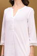 Pink Cotton Blend Solid Straight Kurta image number 1