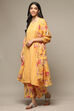 Mango Rayon Straight Kurta Palazzo Suit Set