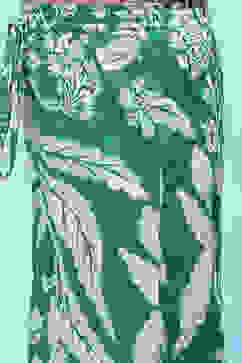 Green Cotton Floral Gathered Kurta and Palazzo Set image number 2