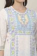 White Cotton Straight Kurta image number 1
