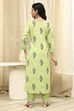 Pink Cotton Screen Print Unstitched Suit Set image number 6