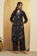 Blue Polyester Straight Kurta image number 5