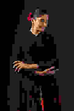 Rohit Bal Black Cotton Silk Anarkali Printed Suit Set image number 1