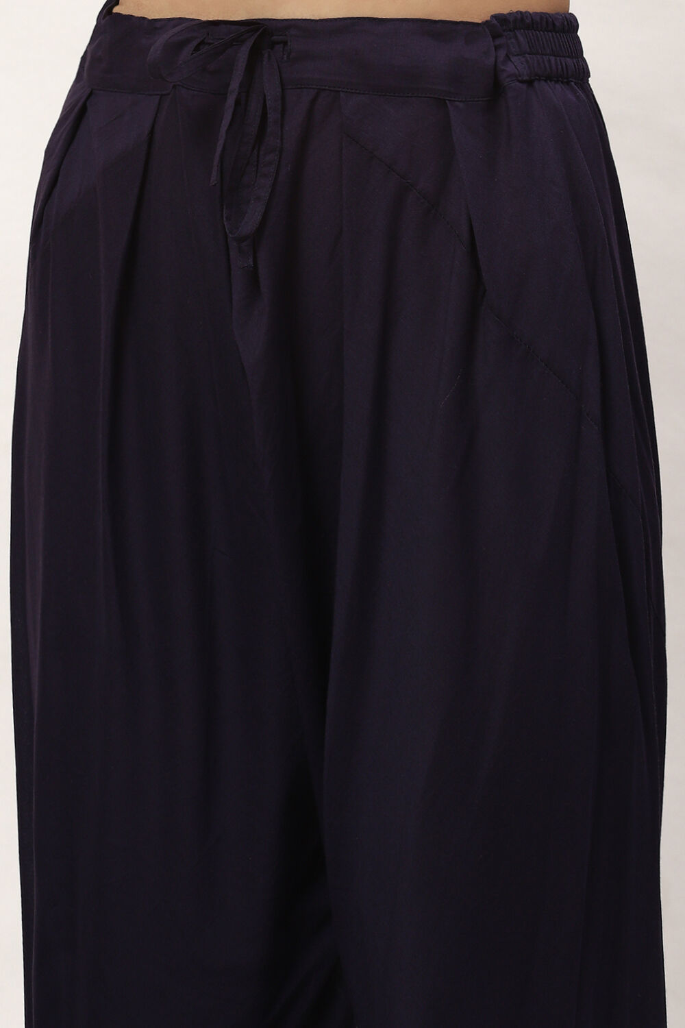 Indigo Cotton Blend Straight Kurta Suit Set image number 2