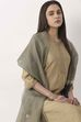 Green Black Art Silk Dupatta image number 3
