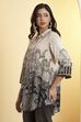 Blue Viscose Rayon Printed Straight Shirt Style Kurta image number 2