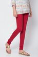 Camel Cotton Blend Solid Churidar image number 2